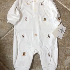Ralph Lauren  boy one piece outfit size 3 mos